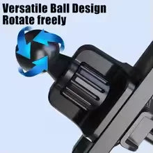 One-Word Clip Car Phone Holder Base with Sliding Air Vent