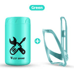 WEST BIKING Bicycle Repair Tool Storage Capsule Portable Waterproof Toolkit With Water close-up view