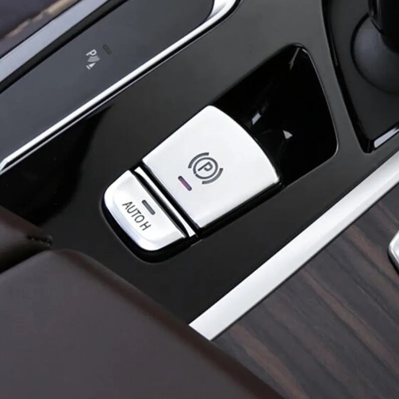 Car Engine Stop Start Central Handbrake P Auto H Button Decorative Cover Trim For BMW 5 Series G30 X3 G01 X4 G02 GT6 Accessories