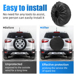 1/2/4PCS Car Auto Wheel Tire Cover | Weatherproof Dust-Proof Spare Tire Bag for 4x4 Ov close-up view