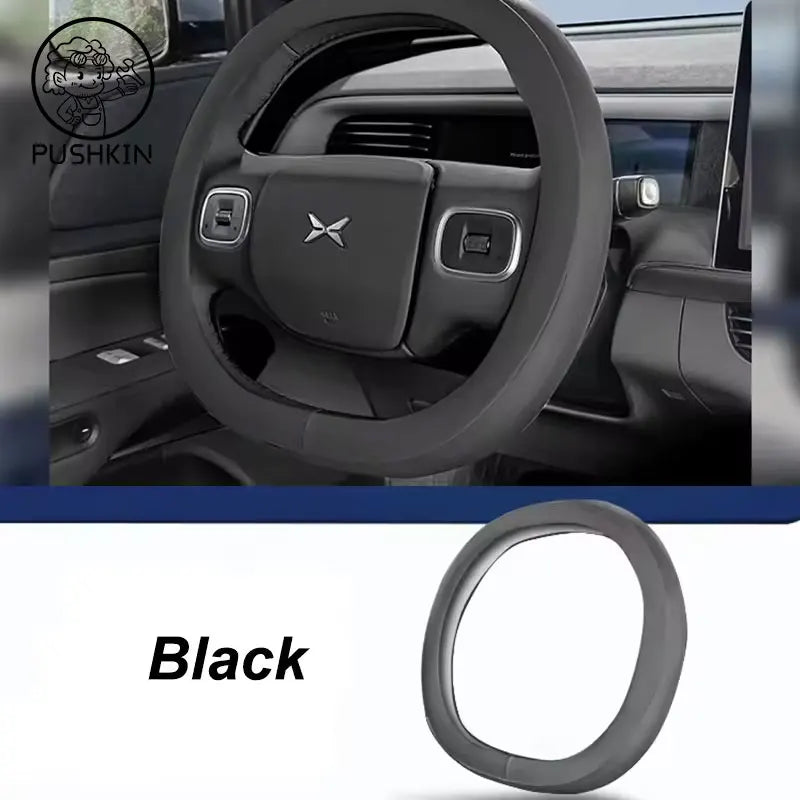 For XPeng Xiao Peng G6 2023 2024 2025 Car Steering Wheel Cover Leather Non-slip Auto Interior Accessories