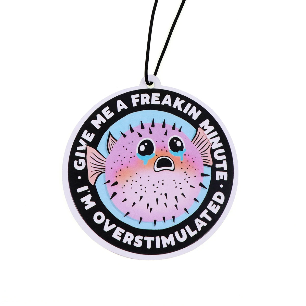 Raccoon Quotes Fragrant Paper Car Air Freshener | Solid Perfume Hanging for Home and A close-up view