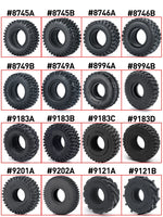 Rubber Mud Terrain Tires 4PCS 1.0" for 1/18 1/24 Axial SCX24 TRX4M Micro Crawler alternate view