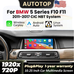 Linux Wireless Carplay Android Auto Car Radio Multimedia For BMW 5 Series F10 F11 2011 2012 2013 201