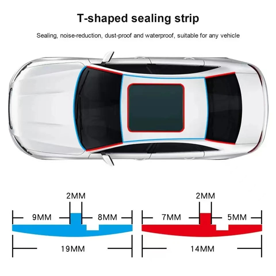 Car Seals Edge Sealing Strips Rubber Auto Roof Windshield Car Sealant Protector Strip lifestyle view