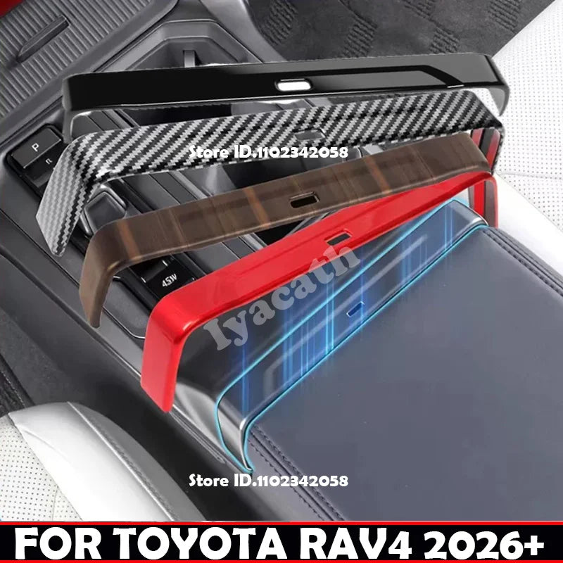 For Toyota RAV4 RAV 4 XA60 2026 2027 Car Interior Center Console Armrest Decor Trim Strip Auto Armrest Box  Strip Accessories