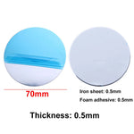 JCD 10pcs Silver Magnetic Metal Plate for Car Phone Holder | Universal Iron Sheet Mou alternate view