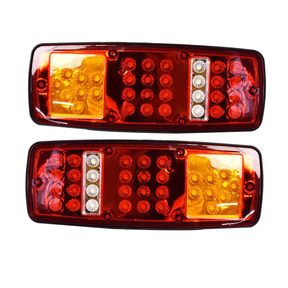 2 Pcs LED Tail Lights with Turn Signals Brake Lights and Reverse Lights | Universal F alternate view