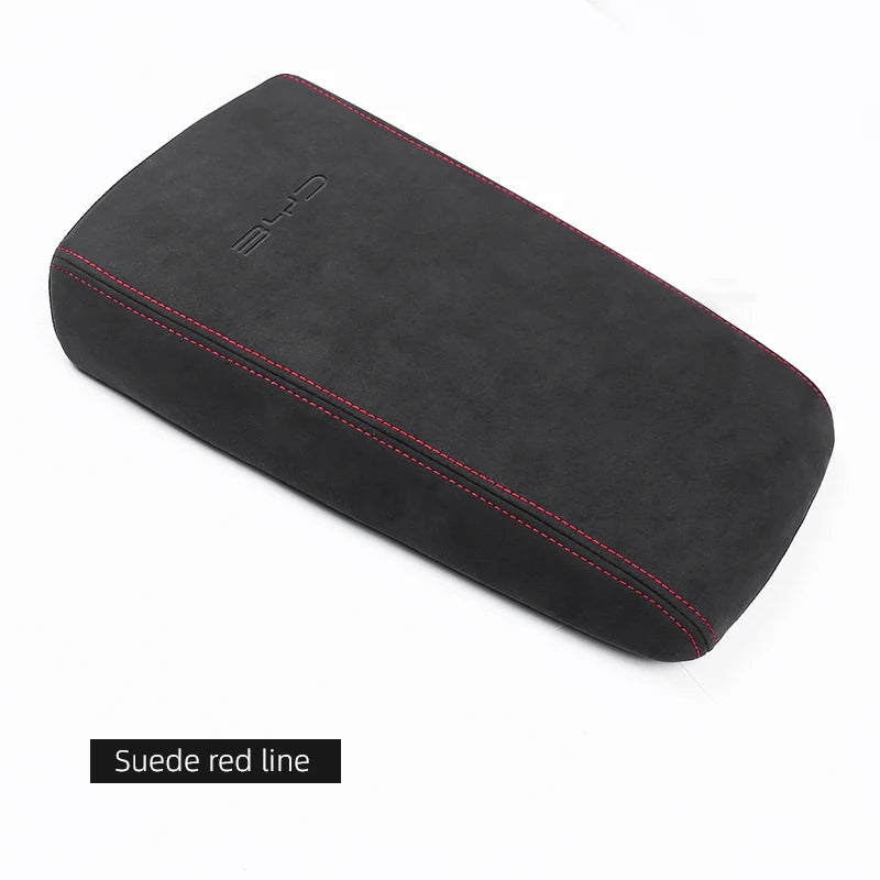 Suede Leather Car Center Console Armrest Box Cover for BYD ATTO 2 Yuan up EV S1 Pro 2025-2026 Interior Accessories Pad