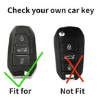 Soft TPU Car Key Case Cover Shell Fob Holder for Peugeot 308 408 508 2008 3008 4008 5008 for Citroen C4 C6 C3-XR Accessories