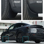 Mud Flaps For Tesla New Model Y 2025 Launch Juniper No Drilling/Tape Splash Guards Fen close-up view