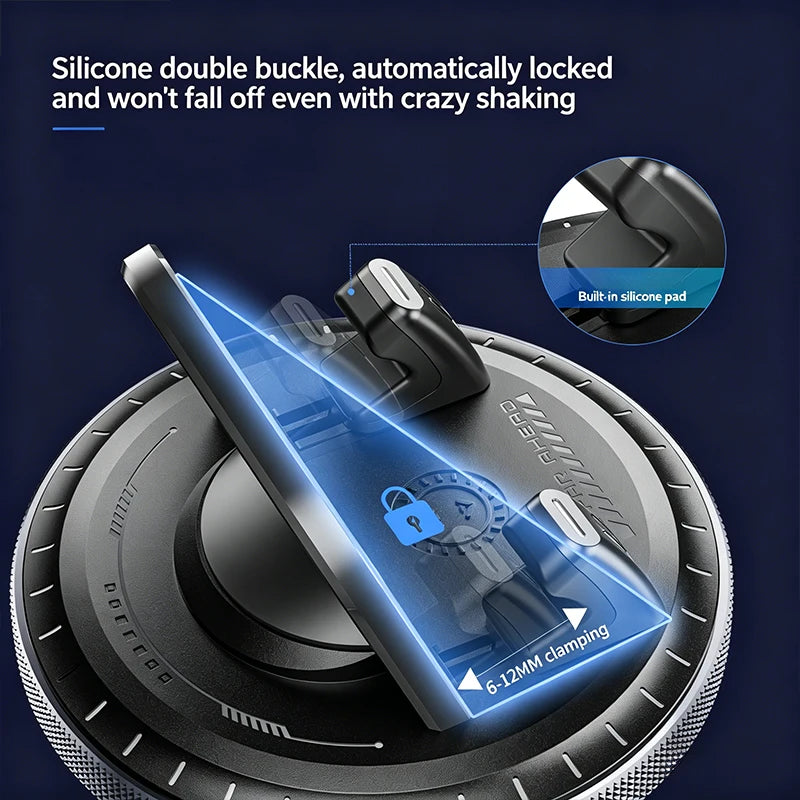 Lcars New Car Phone Holder, 360-Degree Rotating Adjustable Dashboard Mount, Stable Anti-Slip Support for Phone Navigation and Entertainment