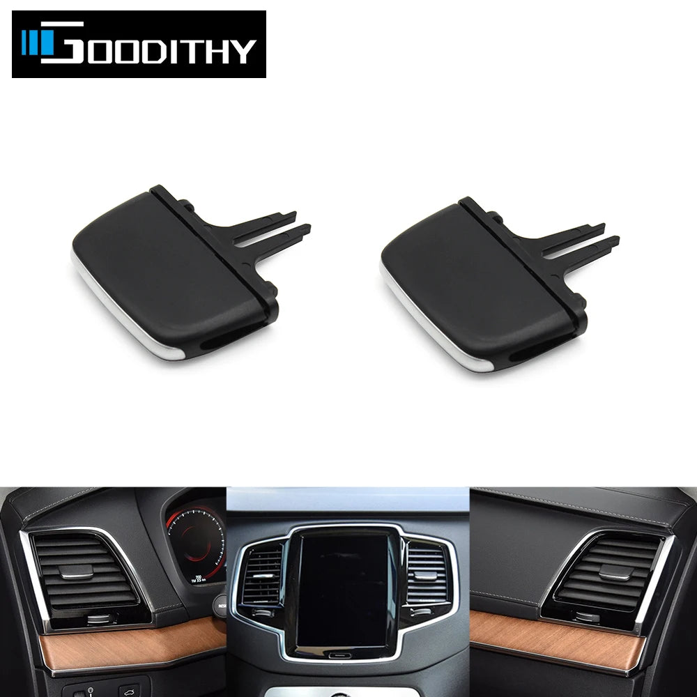 1/2/4/6 PCS Car Front Rear Air Conditioning AC Vent Grille Outlet Tab Clip Slider Repair Kit For Volvo XC90 V90 S90 2015-2024