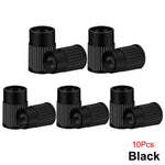 Plastic Tire Valve Caps with Built-in Valve Core Remover | Universal Stem Covers fo additional angle