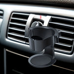 Universal Car Cup Holder | Air Vent Mount Drink Tray and Ashtray detail view