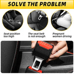 2PC Car Seat Belt Clip Extender Safety Seatbelt Lock Buckle Plug Thick Insert Socket Extender Safety Buckle Seat Belt Accessorie