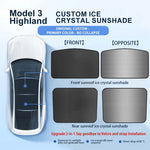 For Tesla Model 3 Highland 2024 Sunshade | Ice Cloth Buckle Sun Pare Front Rear Skyli alternate view