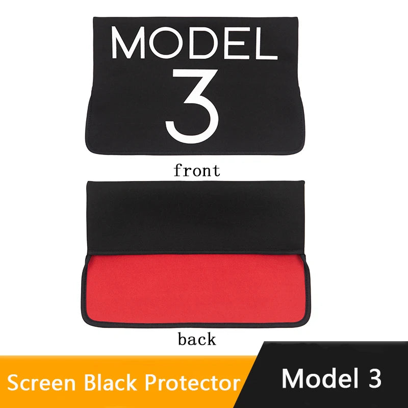 Tesla Model 3 Y Sunshade Screen Protector | Waterproof Fabric Navigation Cover lifestyle view