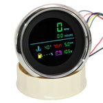 Multi 85mm 6-in-1 Tachometer Gauge Set | Fuel Level, Water Temp, Oil Pressure, Voltmet close-up view