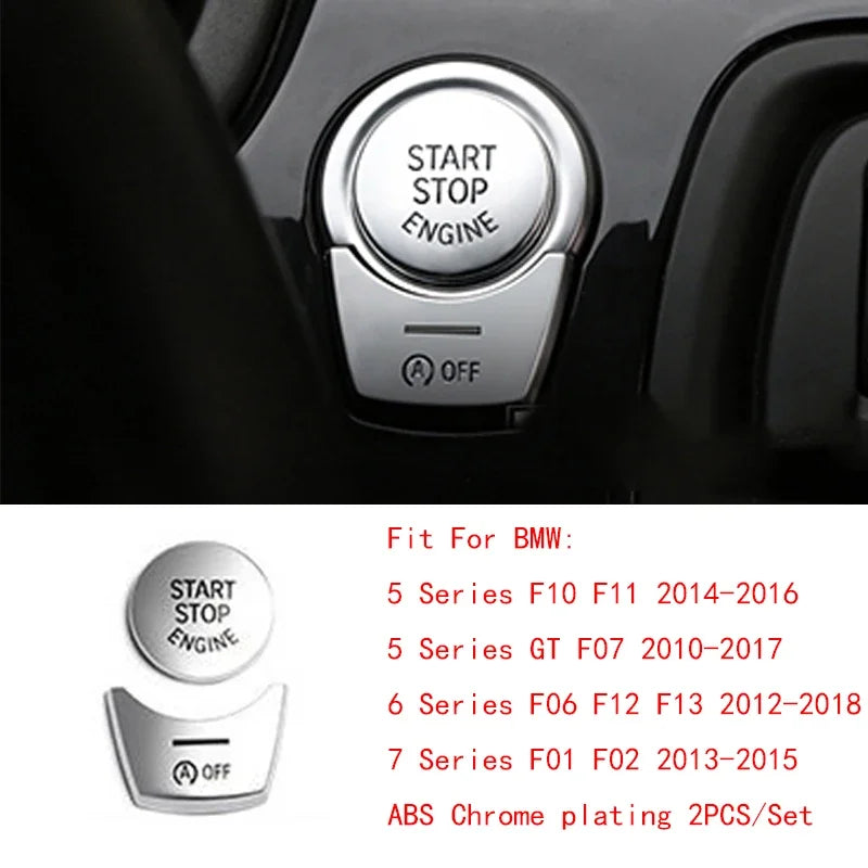 For BMW 5 6 7 5GT X3 X4 X5 X6 Headlight Switch Button Cover Engine Start Stop Switch D close-up view