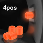 Luminous Tire Valve Caps 6 Colors Car Motorcycle Glowing Valve Cover Car Tire Wheel additional angle