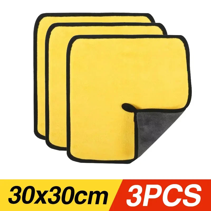 Heavy Duty Microfiber Car Wash Towels | Absorbent Lint Free Cleaning Cloths detail view