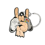 1PCS PVC new style Game Machine Keychain & Keyring Cute Gamepad Joystick Key Chain Ke lifestyle view