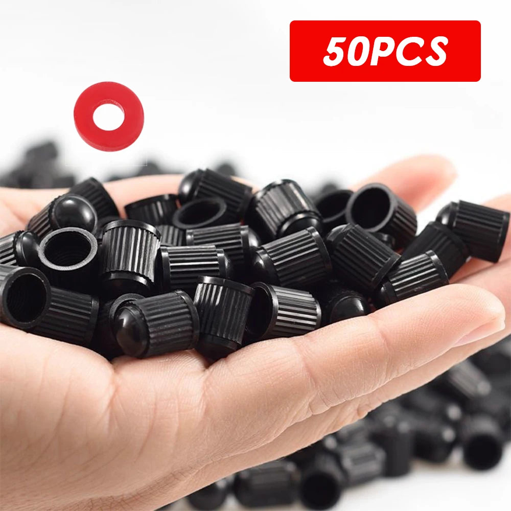 Plastic Tire Valve Dust Caps | Universal Schrader Stem Covers for Car, Bike, Truck alternate view