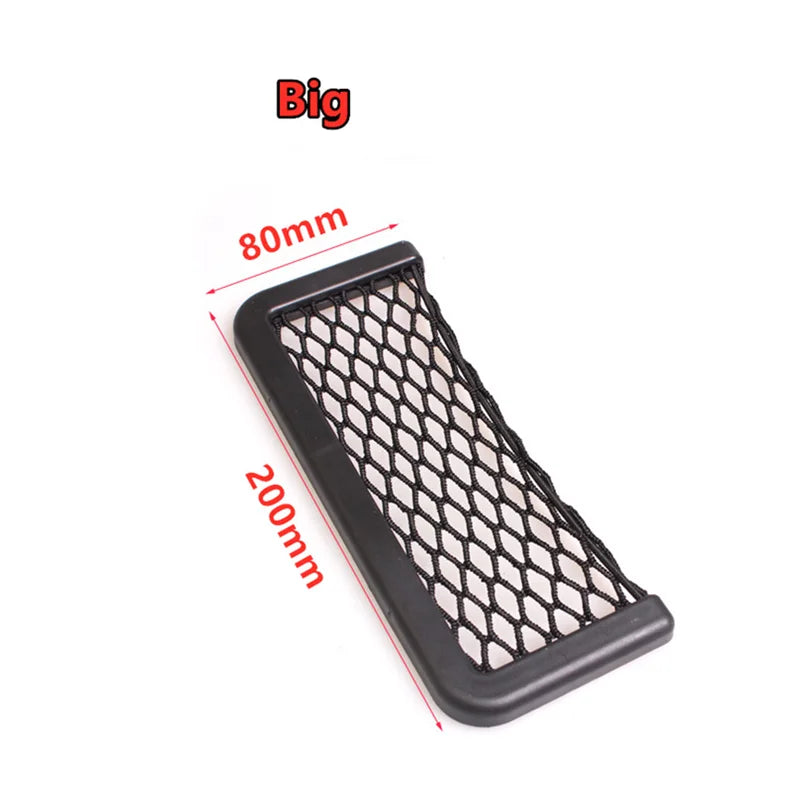 1Pcs Car Organizer Storage Bag Auto Paste Net Pocket Phone Holder Car Accessories 20cm*8 detail view