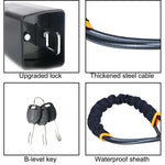 Heavy Duty Steering Wheel Lock Anti Theft Cut Resistant Retractable Cable Seatbelt Fa lifestyle view