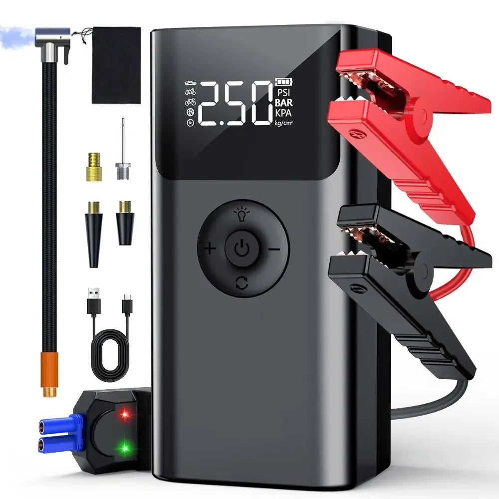 TCYATO Car emergency start power supply, vehicle-mounted inflation integrated machine, multi-functional starter