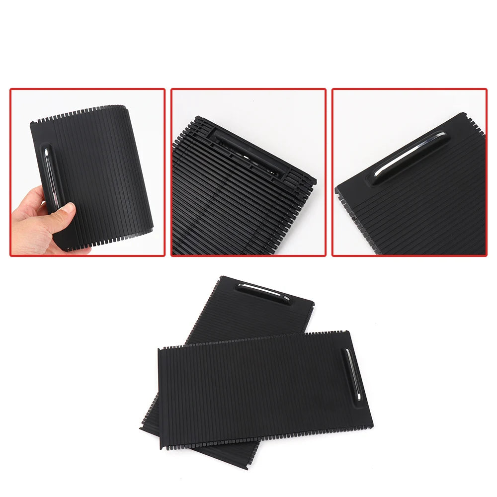 For Citroen Berlingo Center Armrest Box Cover Plate Cup Holder Pull Curtain Glove Box Storage box Sliding Push-pull cover plate