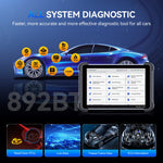 MUCAR 892BT AI Function Car OBD2 Diagnostic Tool 35 Reset ECU Coding Bi-directional Lifetime Free Full System Diagnosis 35 Reset