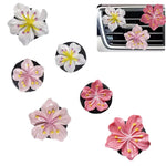 2Pcs Car Perfume Clip Flower Air Freshener | Cherry Blossom Peach Blossom Car Decor close-up view