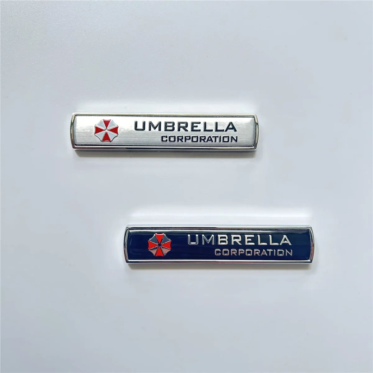 1Pcs Car styling 3D Aluminum alloy Umbrella corporation car stickers decals emblem decor detail view