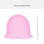Silicone Cap for Scratches Hair Painting Hat for Scratches Silicone Meches Hair Colori close-up view