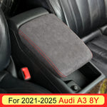 Central Control Armrest Box Suede Pprotective Cover For Audi A3 8Y Accessories 2021 2022 2023 2024 2025  Audi S3 8Y and RS 3 8Y