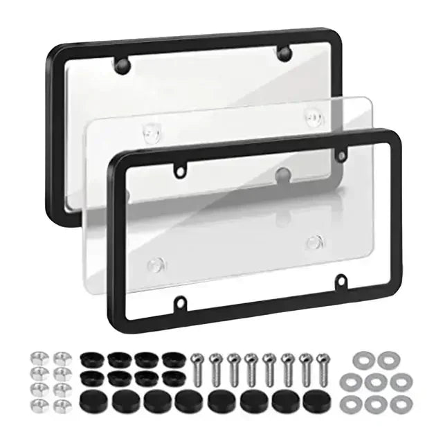 American car license plate frame, universal license plate holder, license plate brack alternate view
