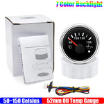 ZMFJH 7 Color Light 52mm Car Gauge Set | Fuel Water Level Voltmeter Oil Pressure Temp Ga detail view