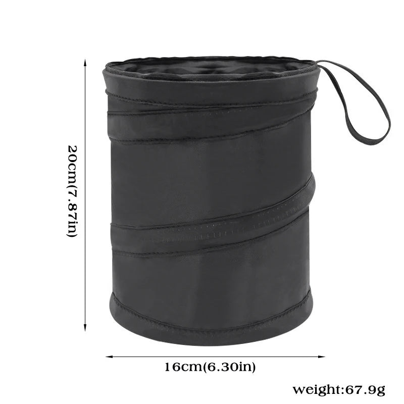 Car Trash Can Leak-Proof Collapsible PVC Pop Up Garbage Bin lifestyle view