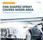 2L Pressurized Car Wash Foam Sprayer | Hand Pump Foam Cannon with 2 Nozzles