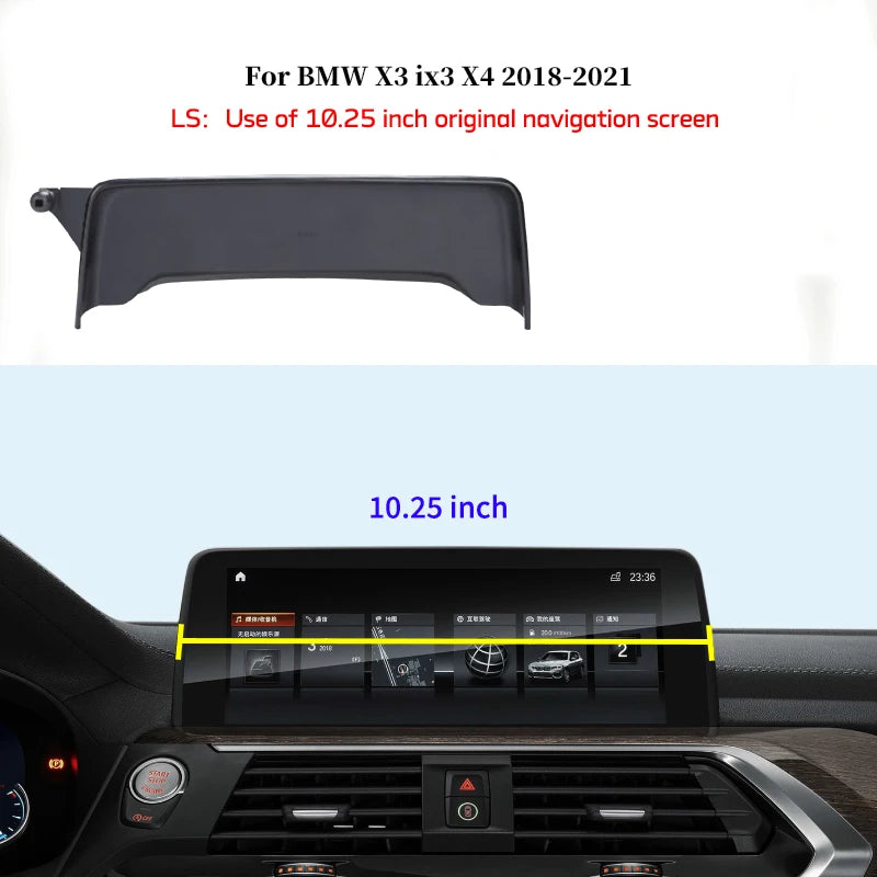 Car Phone Holder Screen Mount Dedicated Base In Car Mobile Support For BMW X3 ix3 X4 G01 G02 Portable Navigation Phone Holder