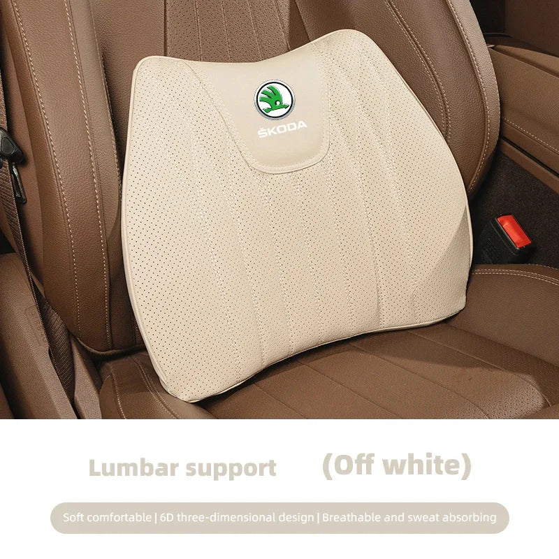 Car Seat Cushion Cover Lumbar Support Waist Cushioning For Skoda Octavia Rapid Kodiaq Su detail view