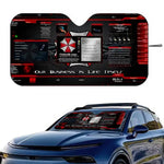 Classic Movies Resident Evil Windshield Sunshade | Car Sun Visor for UV Protection and I detail view
