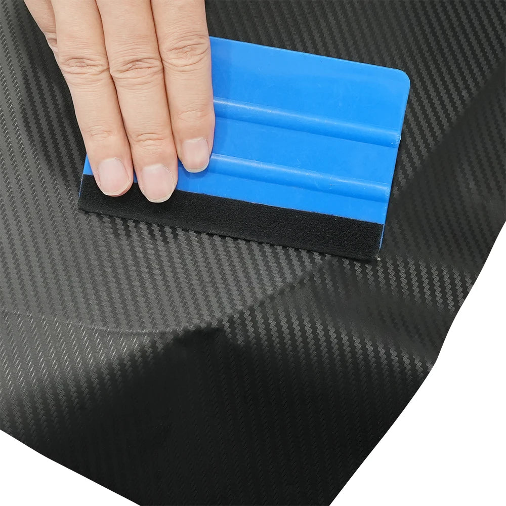 3D Carbon Fiber Black Car Sticker Vinyl Wrapping Film PVC Car Motorcycle Decal Auto A lifestyle view