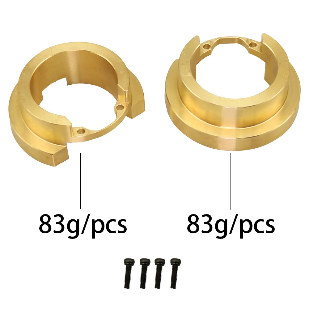 1/10 Brass Counter Weight Set for TRX4 TRX6 Portal Axle close-up view