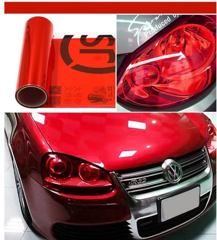 Car Headlight Taillight Protective Film Tint Vinyl Film Auto Lamp Film Sticker Sheet C close-up view