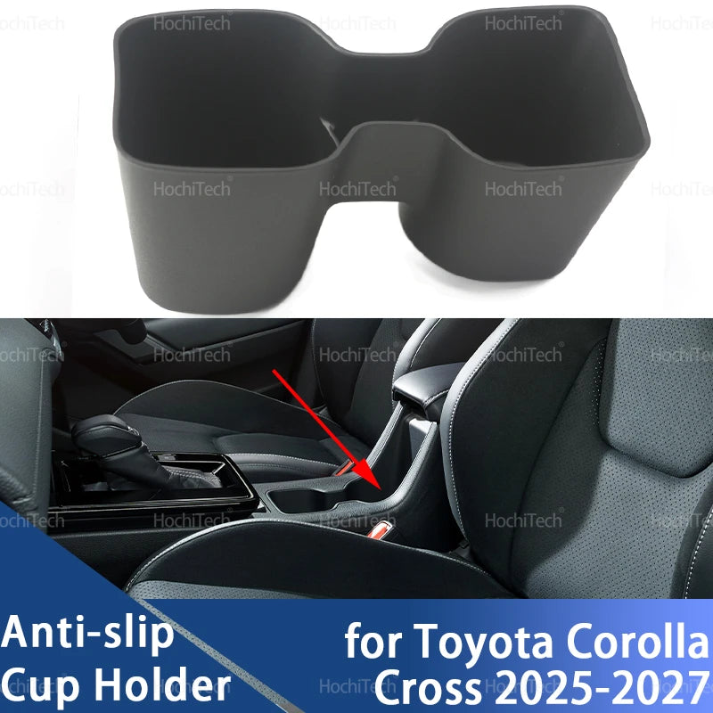 Multifunctional Car Water Cup Holder Beverage Holder Central Control Storage Box for Toyota Corolla