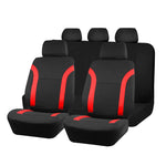 AUTO PLUS Sports Universal Polyester Car Seat Cover Set Fit Most Car Plain Fabric B additional angle