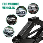Mechanical Manual Scissor Jacks With Stabilizer Base & Ratchet Wrench For Car/SUV Tir alternate view